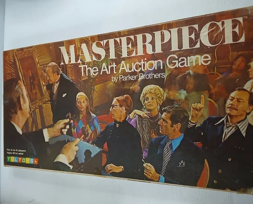 Masterpiece The art auction game-By Parker Brothers - vintage MISSING ONE DICE