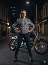 Blazen Spirit: "Iryna NF" Pink or White Studded Leather Branded casual Jacket