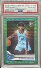 2019 Panini Donruss Optic Ja Morant Fanatics Green Wave #168 PSA 10 GEM POP 54!
