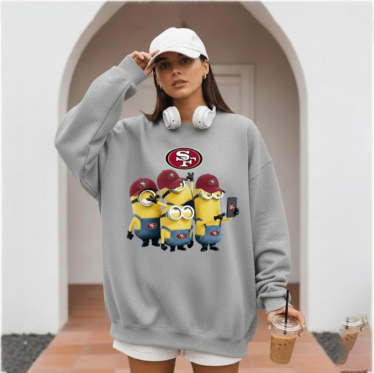 San Francisco 49ers Minions NFL Football Unisex Sweatshirt, Full Size