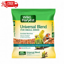 Wild Harvest Universal Blend Small Bird Food 3 lb Canaries Parakeets Finches