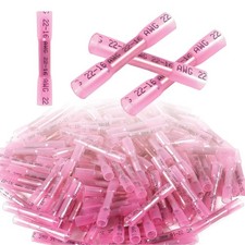 Heat Shrink Butt Connectors Waterproof Insulated Wire Terminals 22 16AWG 100 PC