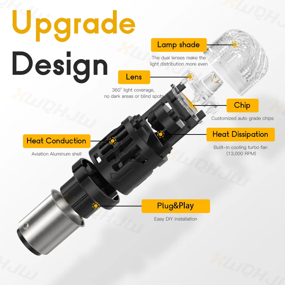 Para Dodge D150 D250 D350 2357 1973-1993 ámbar LED intermitente bombillas 2x Foto 2 de 4