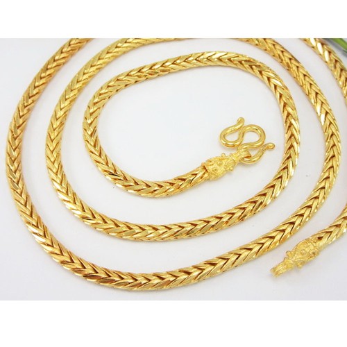 Braid 22K 23K 24K THAI BAHT Yellow Gold 