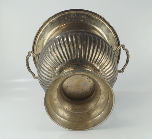 Antik Blumen - Übertopf - Vase - Topf - Pokal - Eiskübel Versilbert mit Patina ✅ - Bild 7 von 10