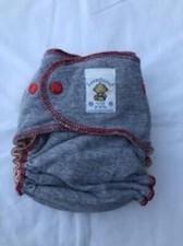 Loveybums Gray Recycled T-Shirt Diaper