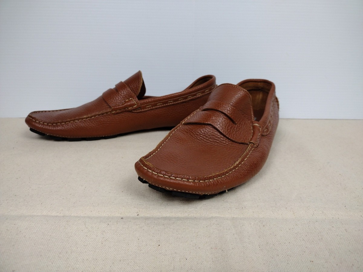 SIMONE MARIOTTI スエード モカシン ネイビー 42 SIMONE MARIOTTI
