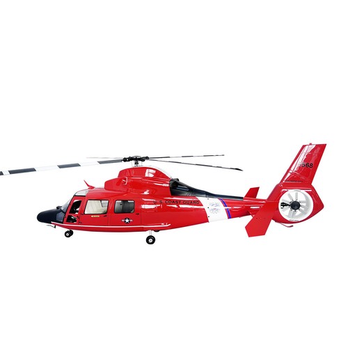 Roban 800size AS-365 Dauphin ARF RC Helicopter red Coast Guard Model Fuselage - Picture 7 of 16