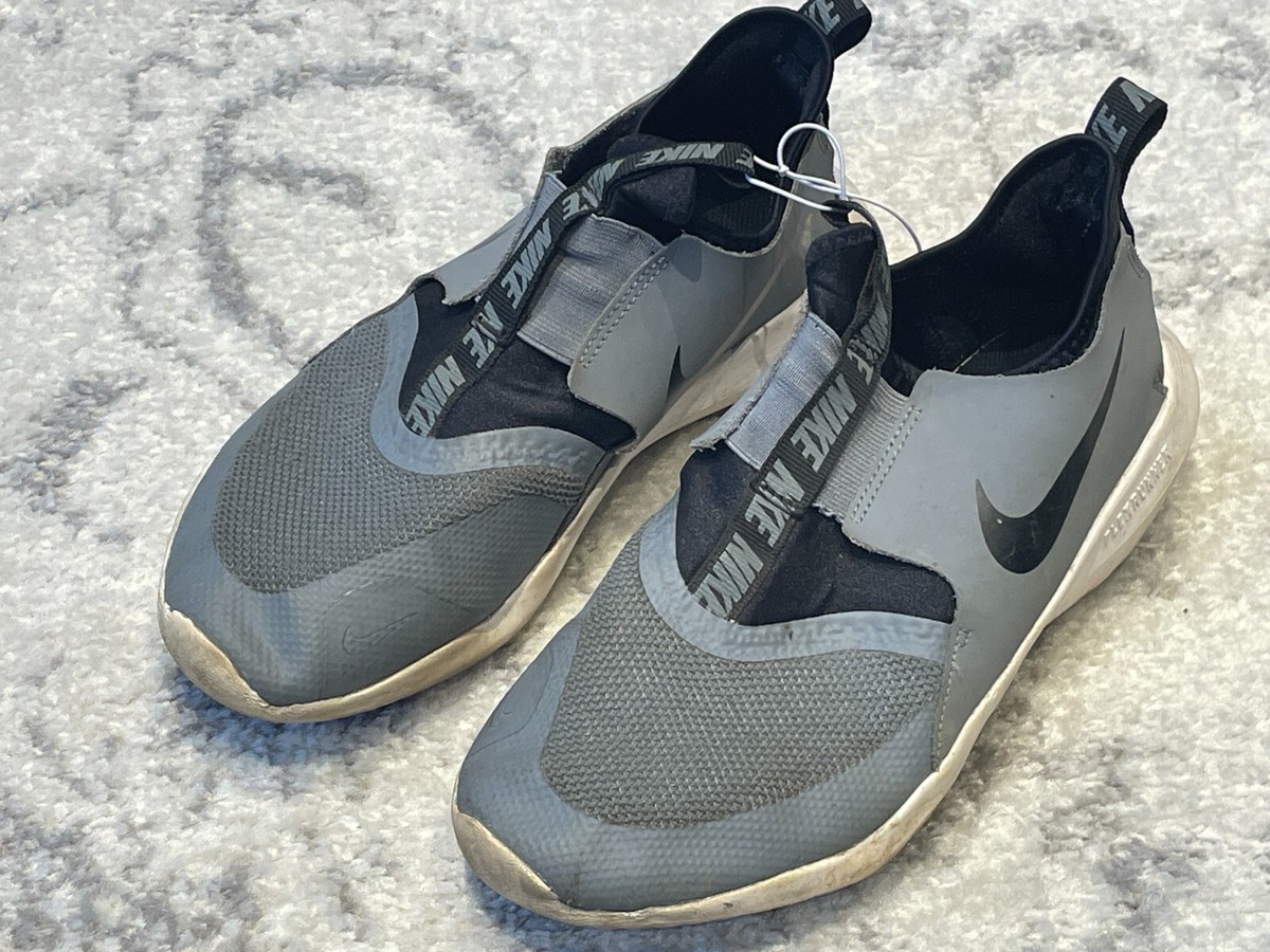 Nike Boys Flex Runner AT4662-004 Gray Running Shoes Sneakers Size 5Y