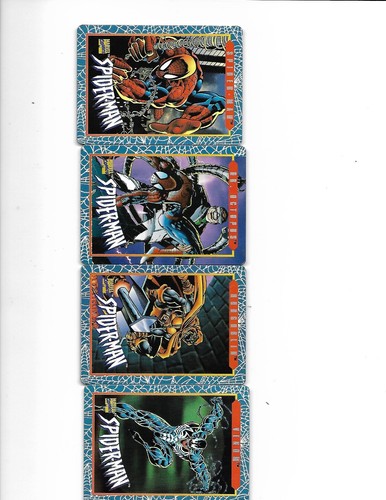 Marvel All Metal Trading Card Set Of 4 Spider-man Cards - Picture 3 of 4