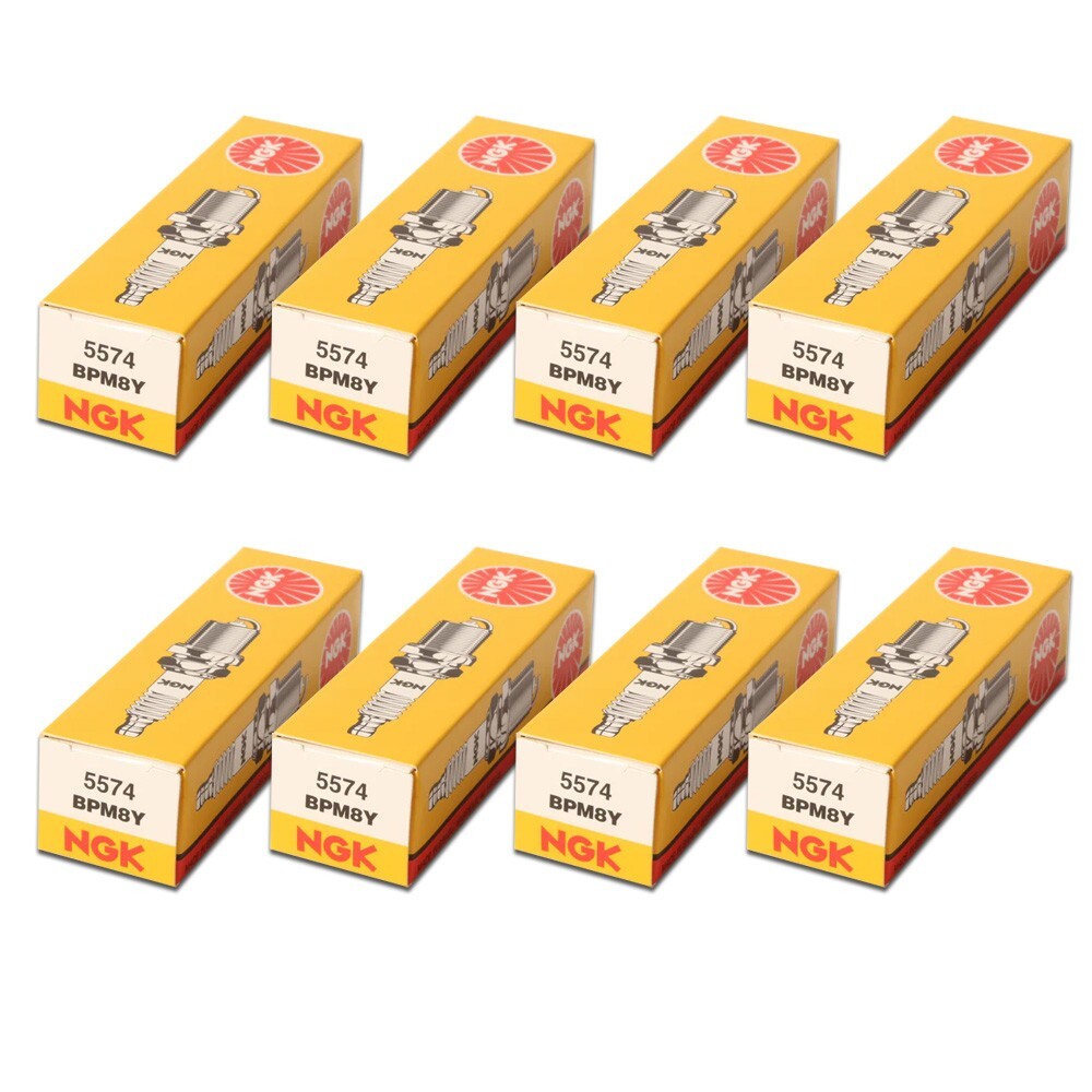 Genuine OEM NGK BPM8Y 5574 Spark Plug - 8 PACK