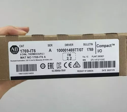 Modulo ingresso termocoppia/mV nuovo sigillato in fabbrica AB 1769-IT6 SER A CompactLogix - Foto 1 di 4