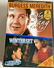 The Yin & Yang Of Mr. Go & Winterset: Burgess Meredith, DVD 1971