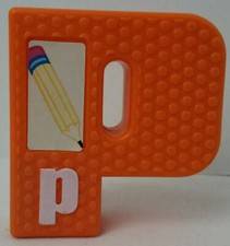 Sesame Street Replacement Letter Tyco Block Letter P Textured