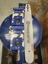 Husqvarna 340,345,435,440,445,450, others 16" chainsaw bar and 2 chains