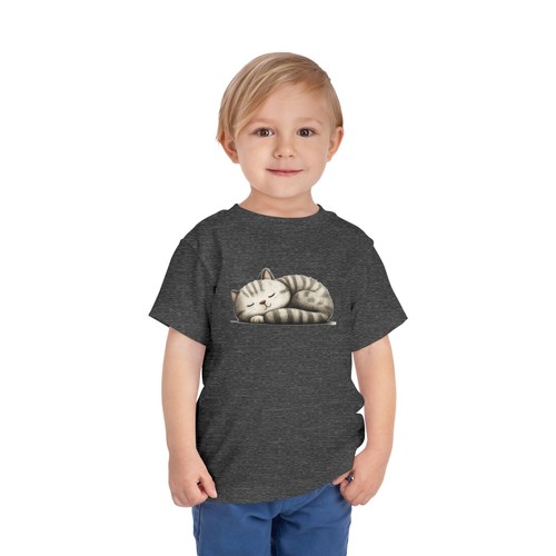 Adorable Cat Nap Toddler Tee, Cute Kids T-Shirt, Birthday Gift, Animal Lover, - Picture 20 of 25