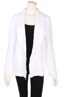 IRIS & INK Blazer Shawl Collar 10 = D 40 white NEW