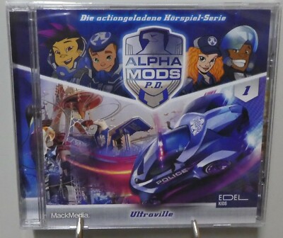 Alpha Mods P.D. Hörspiel CD voller Action Ultraville Polizei Rennen Kinder T270