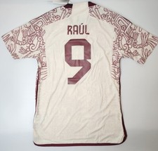 Mexico Away 2022 Heat.Rdy Jersey Adidas White Raul #9 M-2XL NWT HD9313