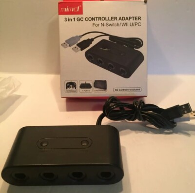 MIMD 3-in-1 GC Controller Adapter for Nintendo Switch/Nintendo Wii U/PC