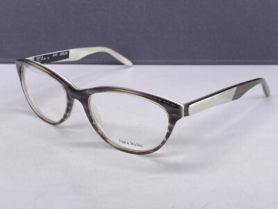 Vera Wang Brille Damen Rund oval grau Braun weiß Maurella Cat Eye