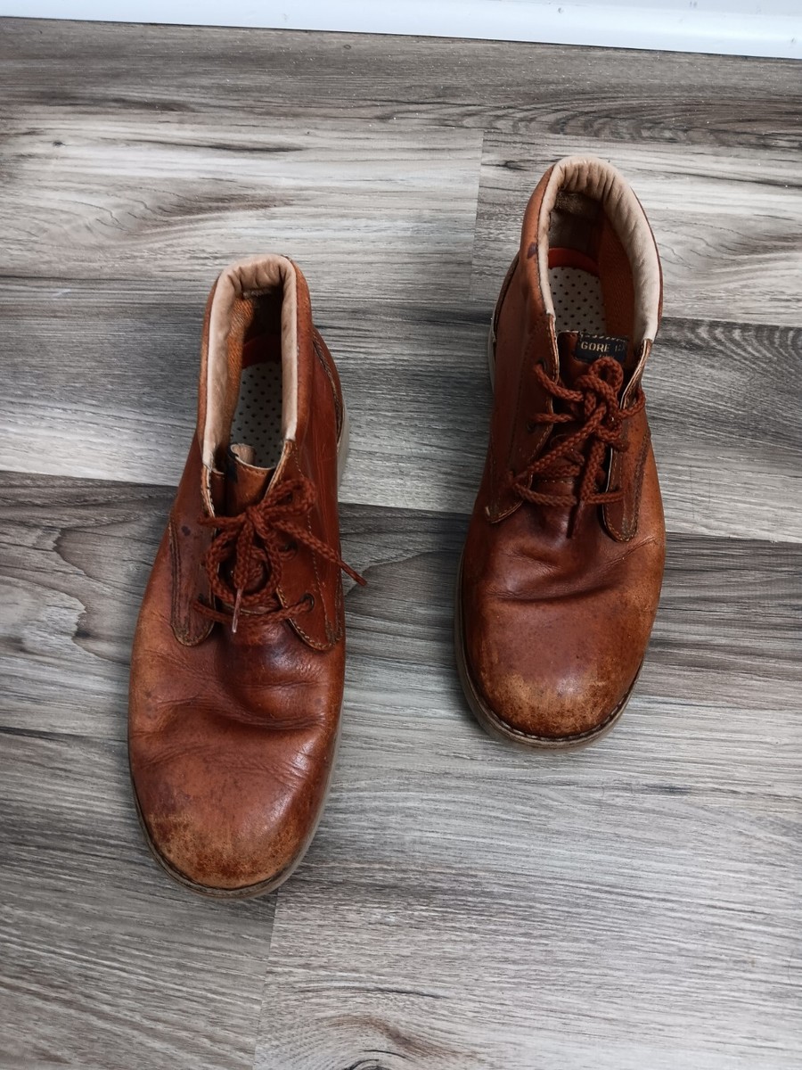 Mens Rockport Leather Lace Up Ankle Boots Vibram Sole Collar MJ411 Size 13M Rockport Vibram In Men main image 2