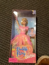 NEW BUBBLE FAIRY BARBIE SPINS BUBBLE WISHES W. SOLUTION 1998 NIB#22087