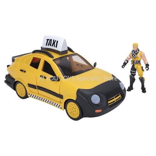 Fortnite Joy Ride Taxi Vehicle Vehicle with 4-inch Articulated Cabbie Figures - Picture 9 of 10