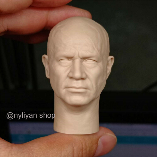 1/6 Male The Mandalorian Boba Fett Temuera Morrison Head Sculpt For 12in Figure - Picture 1 of 6