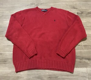 polo sweater red