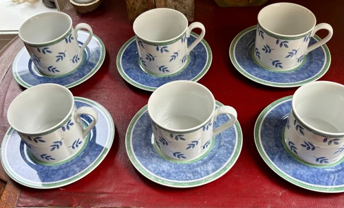 Villeroy Boch Switch 3 Breakfast Cup and Saucer Set for Castel Cordoba & Costa