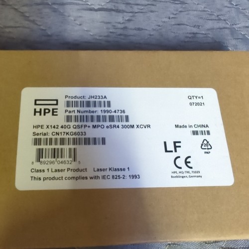 HPE JH233A X142 40G QSFP+ MPO eSR4 300M Transceiver - Picture 3 of 5