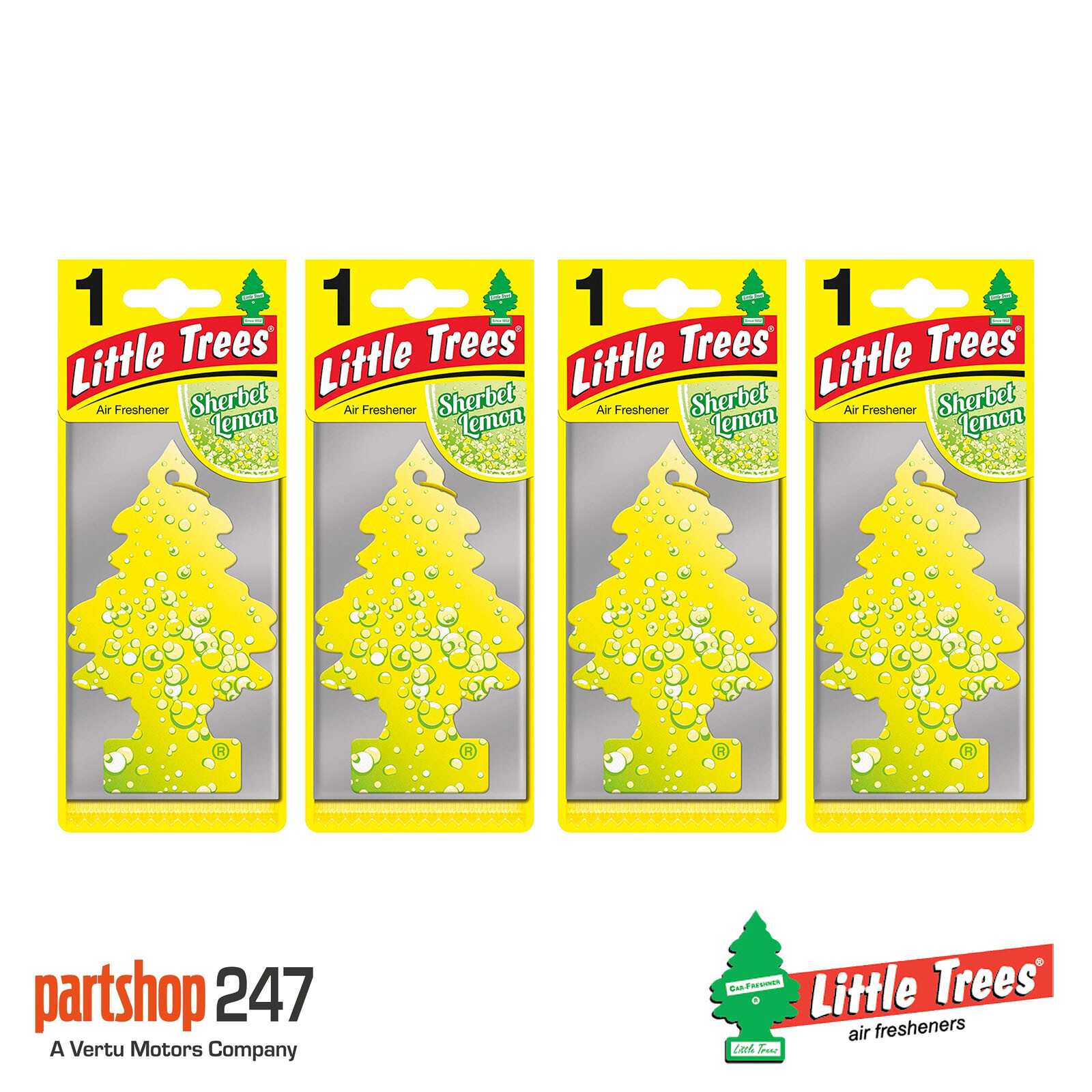 Sherbet Lemon 2D Air Freshener - Long Lasting Fragrance - Little Trees MTR0073 - Image 5