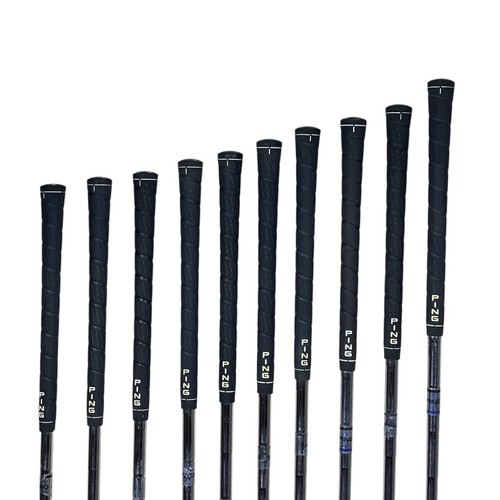 Mens Ping Eye 2 Plus + 1-3-PW-SW Black Dot ZZ Lite Steel Stiff NICE Matching #s - Picture 16 of 22