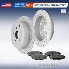 Rear Disc Rotors And Ceramic Brake Pads for Subaru Legacy Outback Forester