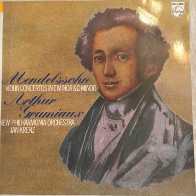 Mendelssohn Violin Concertos In E Minor & D Minor Philips Vinyl LP