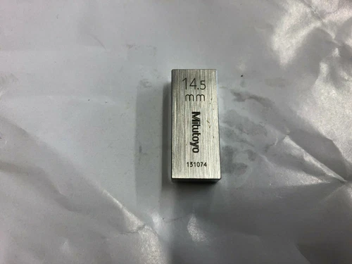 14.5mm Mitutoyo Steel Rectangular Gauge Gage Block