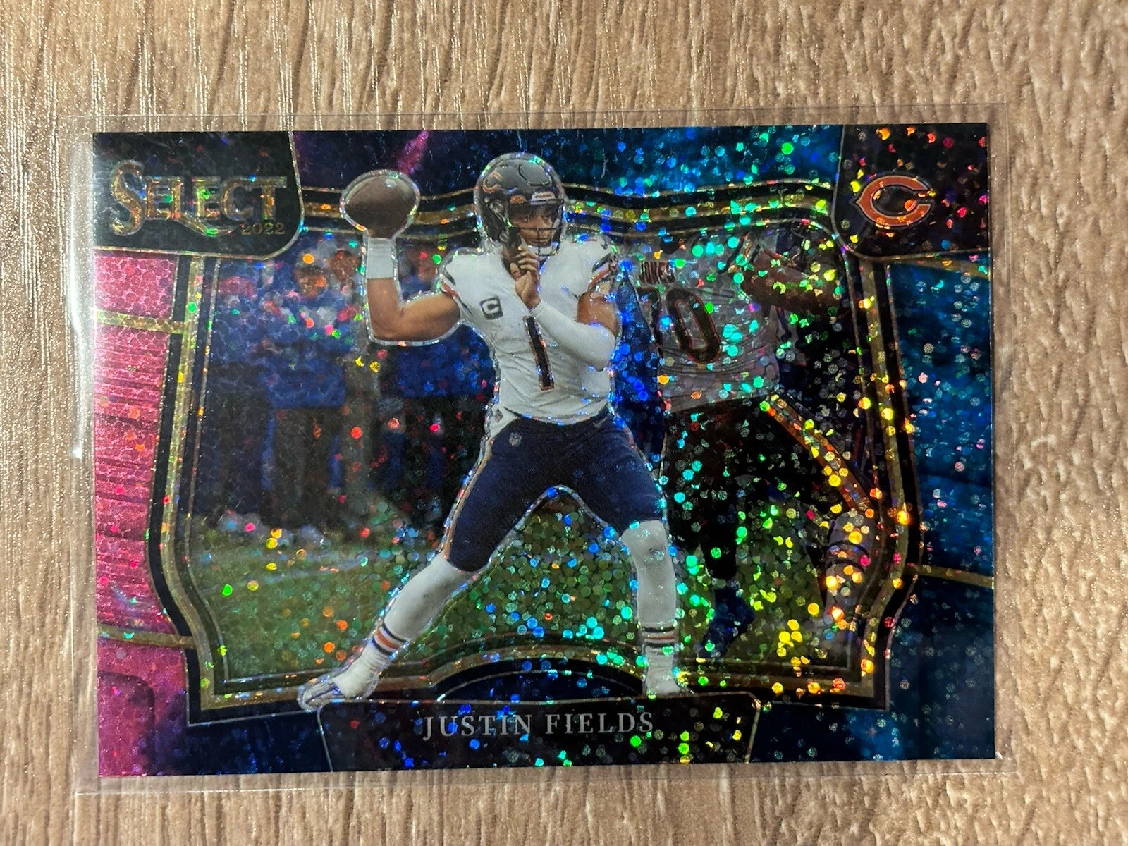 2022 Panini Select Field Level Cosmic Prizm Justin Fields No. 410