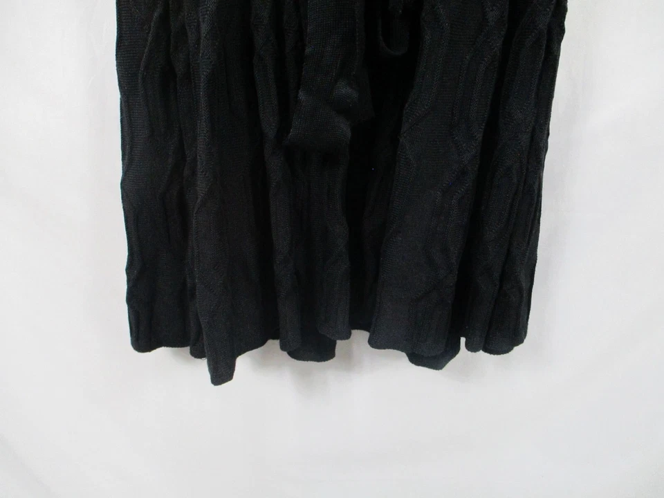 NY Collection Womens Dress 2XP Petite Black Long Sleeve Sweater Tie Rayon Blend - Image 4 of 4