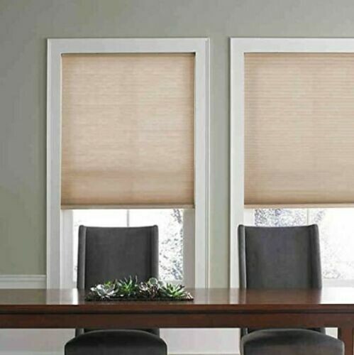 Real Simple Cordless Cellular 27" x 72" Light Filtering Window Shade in Sand