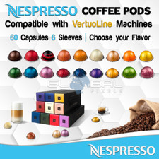 NESPRESSO Coffee VERTUOLINE flavors Up To 6 Sleeves 60 Pods OR Variety Pack lot
