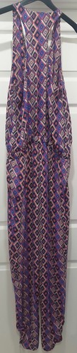 PEPE JEANS Mono Púrpura Multicolor Cuello en V Patrón Geométrico Sin Mangas M - Imagen 4 de 8