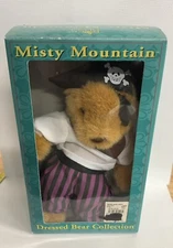 Vintage RUSS Berrie & Co. 9" PIRATE BEAR w/ EYEPATCH Plush Stuffed Animal