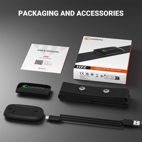 Rechargeable Heart Rate Monitor Chest Strap Bluetooth5.0 ANT+ HR Sensor HRM - Picture 6 of 12