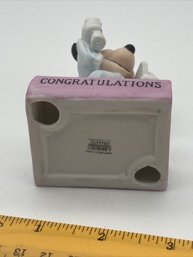 Disney Minnie Mouse "Congratulations" Schmid Collectible Figurine Shri Lanka - Picture 6 of 7