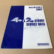 Suzuki 2002 4 Four 2 Two Stroke Service Data Book Manual Genuine 99510-01020-01E