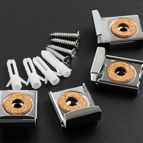 8 Pcs Wall Hooks for Hanging Removable Mirror Brackets Mount Clamps - Picture 4 of 11