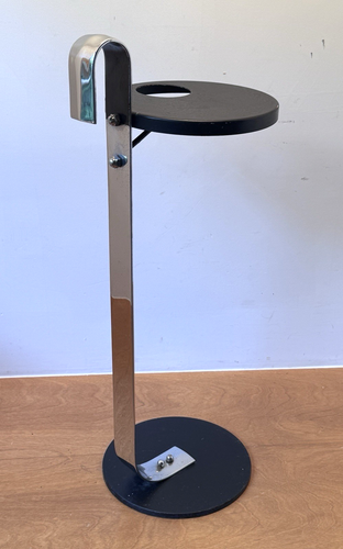 McKay Art Deco Streamline Chrome Smoke Ash Stand Side End Table Vtg Rohde Deskey - Picture 7 of 18