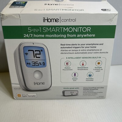iHome Control 5-in-1 SmartMonitor Model iSS50 Homekit Compatible WiFi