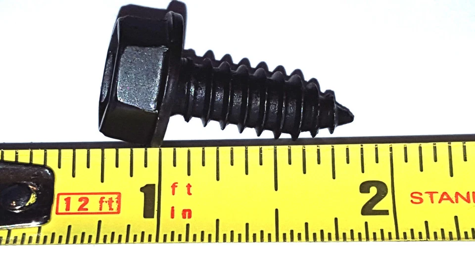 Решетка крыла кузова Ford заводская правильная болт 5/16-12 с резьбовым наконечником 10 шт KC - Изображение 3 из 4